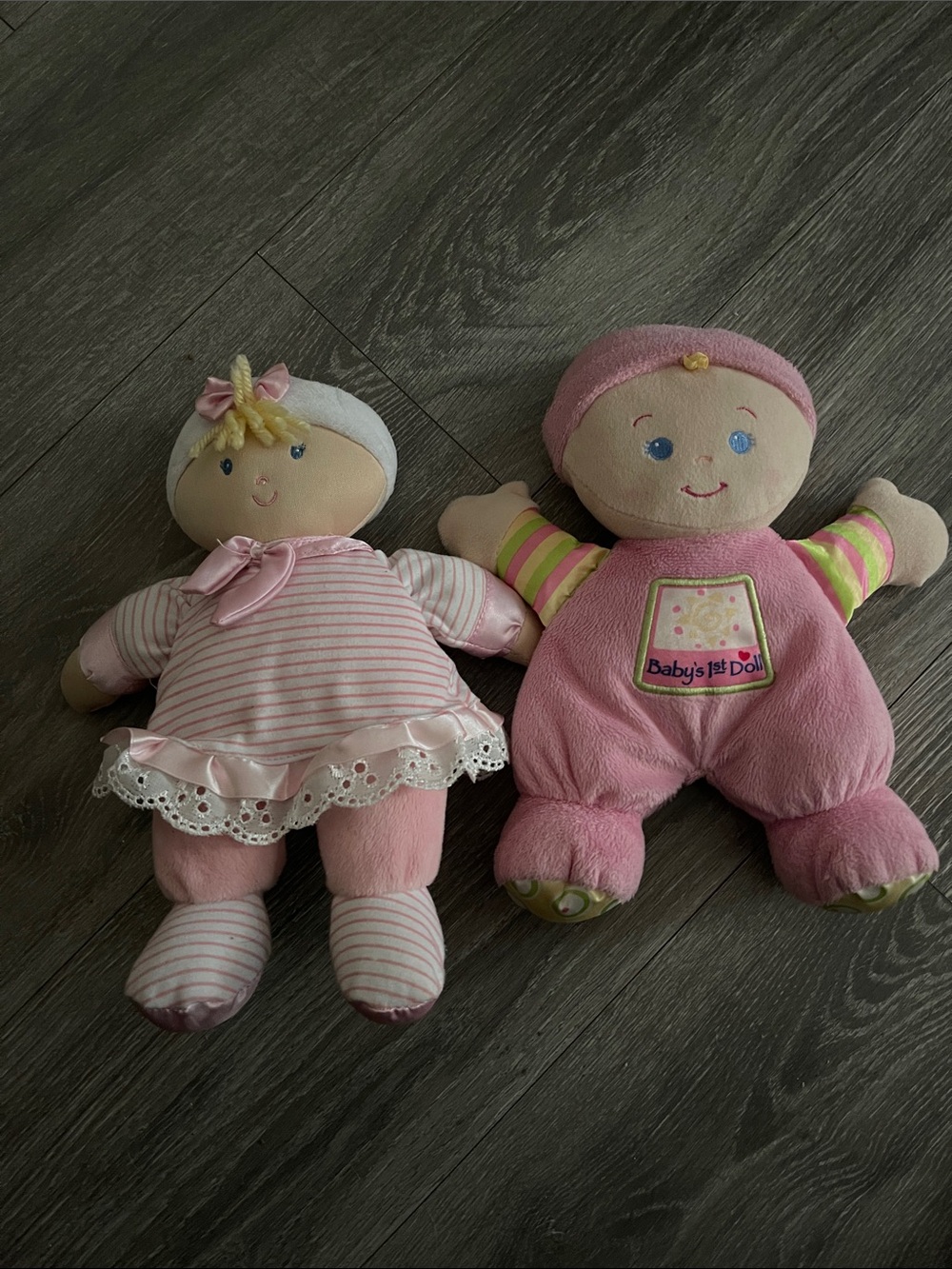 Plush Baby Doll Set - Pink
